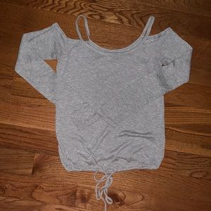 Off the shoulder knit top